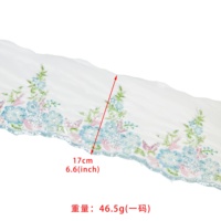 Patch en dentelle florale brodée de sequins blancs, idéal pour les robes Abaya, les tenues de mariage et les accessoires de mode