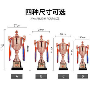 Chine grande taille Sport réunion créative personnalisé <span class=keywords><strong>monde</strong></span> Globe haut de gamme métal 3D Figurines plaqué or trophée coupe trophées - Product Image 5