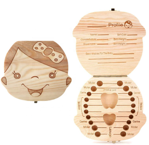 Hot Bán Bé Răng Tiên <span class=keywords><strong>Box</strong></span> <span class=keywords><strong>Keepsake</strong></span> Cho Bé Trai Răng Bằng Gỗ Chủ Cho Trẻ Em Bé Tắm Món Quà Sinh Nhật - Product Image 3