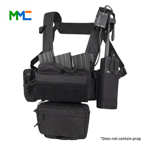 Chaleco Táctico Ligero MMC0232 Mk3 para Deportes al Aire Libre, Chaleco de Carga con Correa para el Pecho, de Poliéster Negro, Personalizable para Entrenamiento - Product Image 2