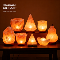 Lampe en sel rose de l'Himalaya naturel, lampe en sel cristallin sculptée à la main, décoration d'intérieur, lampe en sel purifiant l'air