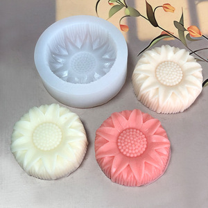 แม่พิมพ์ซิลิโคนลายดอกทานตะวันเทียนไขมีกลิ่นหอมรูปดอกทานตะวันแบบทำมืออบช็อคโกแลตมูส - Product Image 2