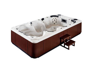 Vendita calda all'aperto 8 persone autopulente vasca idromassaggio in acrilico per piscina spa per il tempo libero di lusso Dual Area Endless Swim spa - Product Image 6