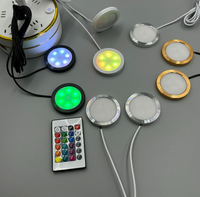 Offre Spéciale 60x60mm rondelle lumières USB LED camping-car caravane RV éclairage rvb petite armoire de cuisine capteur de lumière intérieur plafond intérieur