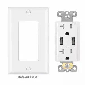 FTR20 4.2a American Standard Recessed Usb C Double Socket Usb Usb Outlet In White