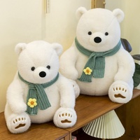 Boneka Beruang Kutub Tenggelam Mia Wholesale Plush, Boneka Teddy Bear, Mainan Hewan Isi Dakron, Logo Dapat Disesuaikan untuk Hadiah Anak-Anak