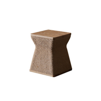 Table d'appoint en rotin naturel, faite à la main, fournisseur en gros, tabouret en rotin tressé, meubles pour l'intérieur de la maison