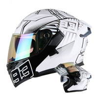 Nouveau casque de moto modulaire, casque modulaire unisexe, quatre saisons, double visière haute définition, casque de sécurité pour la conduite