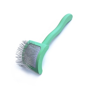 Goldpets OEM 61x190mm Brosse à poils pour animaux de compagnie Brosse à poils pour chien à picots extra longs Dos incurvé Petite taille Spazzola Per Animali Brosse douce pour animaux de compagnie - Product Image 1