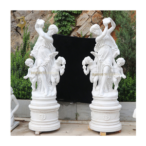 Statue de guerrier romain grandeur nature en marbre, <span class=keywords><strong>Saint</strong></span> George tue le dragon, sculpture de guerrier grec - Product Image 4