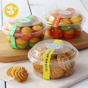 Etiquetas <span class=keywords><strong>de</strong></span> Embalaje <span class=keywords><strong>de</strong></span> Alimentos Transparentes para Pasteles Ingleses Largos y Coloridos, Mille-Feuille, Mousse, para Uso Industrial - Product Image 6