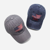 Casquette de baseball en PVC style européen et américain, effet vieilli, visière courbée, texte alphanumérique personnalisé, broderie machine, tendance