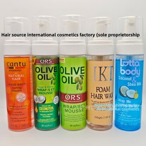Espuma y Cera para Peinar Orgánica de Fijación Fuerte - Controla el Frizz, Fijación Duradera para Rizos, Espirales y Ondas, Fórmula Hidratante - Product Image 1