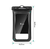 Nuevo diseño IPX8 Bolsa impermeable para teléfono móvil Universal TPU Bolsa flotante para teléfono para deportes al aire libre