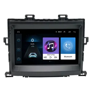 Multimedia Android Auto Stereo 9 Inci 2 Din Audio Radio Mobil untuk Toyota Alphard 2008-2015 GPS Navigasi Pemutar Video Mobil