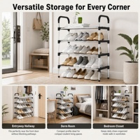 Étagère à chaussures multifonctionnelle simple et multi-niveaux, anti-poussière, pour dortoir et usage domestique