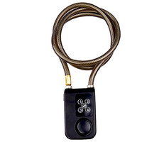 Antivol de vélo à câble avec combinaison, cadenas numérique étanche IP44, alarme 110 dB, verrous à câble pour scooter et vélo
