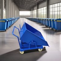 Benne à benne industrielle personnalisée 1 cubique auto-vidage pour chariot élévateur