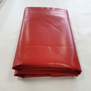 Tapis <span class=keywords><strong>de</strong></span> <span class=keywords><strong>sol</strong></span> en PVC enduit <span class=keywords><strong>de</strong></span> vinyle 18oz, bâche <span class=keywords><strong>de</strong></span> couverture rouge - Product Image 2