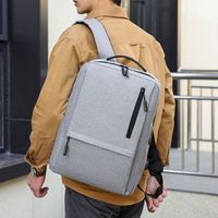 Mochila para Portátil de Viaje Estilo Ejecutivo MKW2020, Unisex, Oxford, con Cierre, Puerto USB, Correa de Hombro Arqueada, 24L, Poliéster