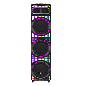NDR-3260 12 pouces <span class=keywords><strong>Kara</strong></span> Mobile haute puissance haut-parleur RGB LED éclairage Mini pour scène KTV carré danse Audio et usage domestique - Product Image 5