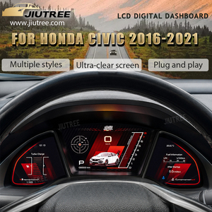 Tableau de bord numérique pour Honda Civic 2016-2021, écran LCD, compteur de vitesse, cockpit virtuel, unité centrale - Product Image 6