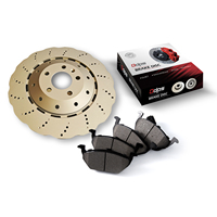 ODPS 43512-20711 Kits de frein à disque de frein avant ventilés percés et fendus 275mm sans poussière et durables pour TOYOTA