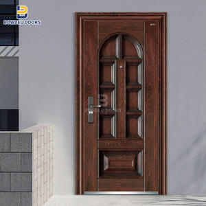 ประตูเหล็กนิรภัยภายนอกสำหรับ<span class=keywords><strong>บ้าน</strong></span>พักอาศัย ประตูอลูมิเนียมกันเสียง แข็งแรง ทนทาน ประตูไม้หน้า<span class=keywords><strong>บ้าน</strong></span> ประตูรักษาความปลอดภัยภายนอกสำหรับบ้าน - Product Image 6