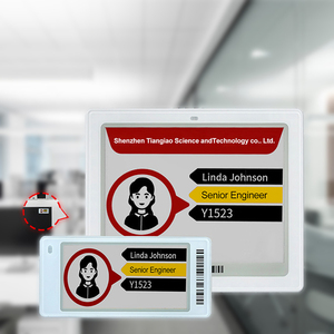 Étiquette intelligente pour signalisation connectée, 2,13 pouces, 4,2 pouces, 4 couleurs, en papier électronique, Bluetooth, ESL, avec passerelle API, étiquette de rayonnage électronique, panneau nominatif en encre électronique - Product Image 1
