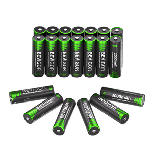 Batteries rechargeables Ni-MH AA 2000mAh 1.2V BEVIGOR durables, emballage en carte, pour appareils électroniques grand public, appareils photo, jouets et enfants - Product Image 2