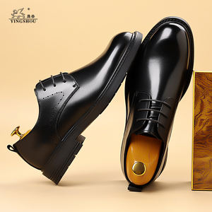 Sepatu pantofel kulit untuk pria, sepatu Formal bisnis klasik bahan Oxford bertali untuk pernikahan - Product Image 4