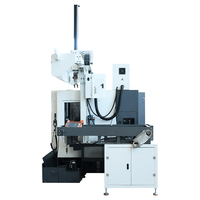 Sistema de Alimentación Automática, Torno CNC de Bancada Inclinada Horizontal, Alta Precisión, Carga y Descarga Automática de Trabajo Mediano, Robot de Eje Y