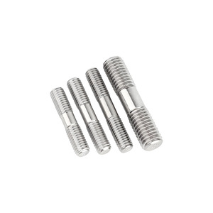 สลักเกลียวปลายคู่เหล็กกล้าไร้สนิม Tengfan Metal ขนาด M3-M24 เกรด A2-50 GB901 ปรับแต่งได้ - Product Image 1