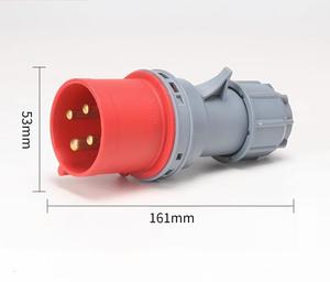 ปลั๊กอุตสาหกรรม ZNG ขั้วต่อปลั๊กไฟ 16A 32A 63A มาตรฐาน EN/IEC60309 ปลั๊กตัวเมีย 220V/415V 3 ขา 4 ขา 5 ขา มาตรฐาน IP67 วัสดุไนลอน - Product Image 5