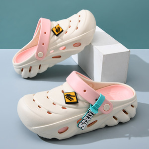 Women's Crocs Summer Breathable Thick Sole Water <b>Shoes</b> With Non Slip EVA Closed Toe Design For Leisure - Product Image 1