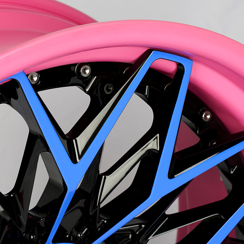 LSCZL Pink-Blue Aluminum Alloy Wheels - Durable & Stylish