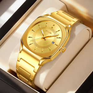 Montre homme à quartz lumineuse étanche avec bracelet en acier, calendrier intégré, pour le marché transfrontalier, vente directe usine - Product Image 2