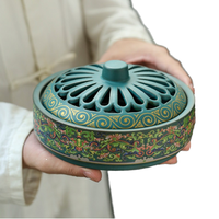 Keramische sandelhoutgeurende, milieuvriendelijke, langdurige decoratieve muggenspiraal & wierookbrander, creatieve huisdecoratie