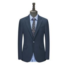 Prix de gros, best-sellers, costumes pour hommes de haute qualité, bleu paon, coupe ajustée, deux pièces, respirants, pour l'automne, pour les affaires - Product Image 3
