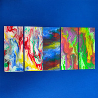 Grattoir à cire acrylique pour base de ski et de snowboard Grattoir à cire acrylique fumé multicolore Grattoir à gâteau acrylique en marbre coloré