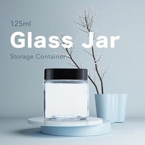 Mejor venta 125ml 4oz Frasco de vidrio de seguridad multiusos con tapa redonda para embalaje de cuidado de la piel - Product Image 6