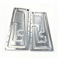 Plaque de refroidissement liquide à microcanaux CNC 6061 Al sur mesure pour le refroidissement des puces GPU des serveurs IA H100 GB200