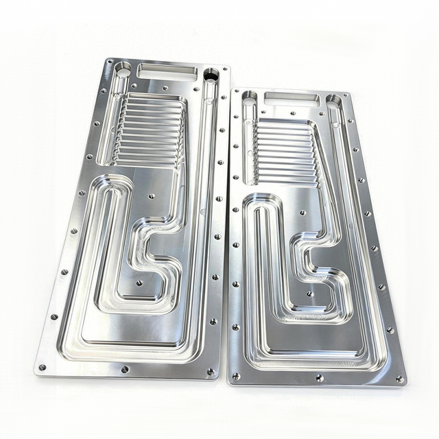 Custom Axis CNC 6061 Al Microchannel Liquid Cold Plate for H100 GB200 AI Server GPU Chip Cooling