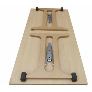 Base in legno a forma di doppia T in multiplex di faggio, verniciata - Product Image 1