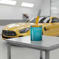 Échantillon Gratuit A29 – Peinture Automobile Acrylique Transparente Jaune Fer, Spray de Réparation Anti-Rayures, Revêtement Liquide Haute Performance