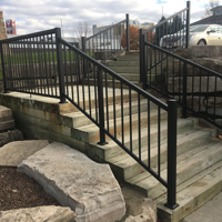 Rampe en aluminium de haute qualité Reilbu pour terrasse, jardin, balcon, escalier
