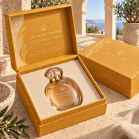 Boîte à couvercle en papier sur mesure, style livre, étui cadeau pour parfum, emballage écologique, fabrication sur mesure
