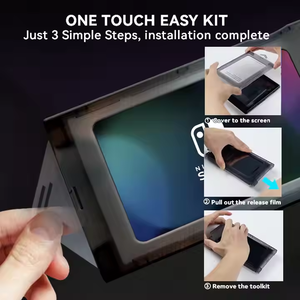 Bảng điều khiển trò chơi <span class=keywords><strong>EZ</strong></span> Fit Dễ dàng cài đặt kính cường lực bảo vệ màn hình cho Nintendo Switch 2 OLED <span class=keywords><strong>Lite</strong></span> HD với bộ công cụ cài đặt - Product Image 2