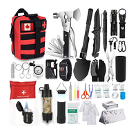 Kit d'urgence tactique pour équipement de survie, accessoires de pêche, chasse, randonnée et camping avec trousse de premiers soins