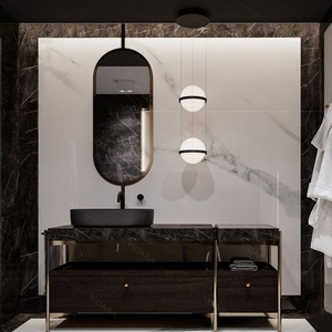 2021 Nhiều Phòng Tắm Mới Vanity Phong Cách Cổ Có Sẵn Với Bồn Rửa Đơn Hoặc Đôi Kích Thước Tùy Chỉnh - Product Image 2